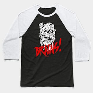 Brains Zombie Baseball T-Shirt